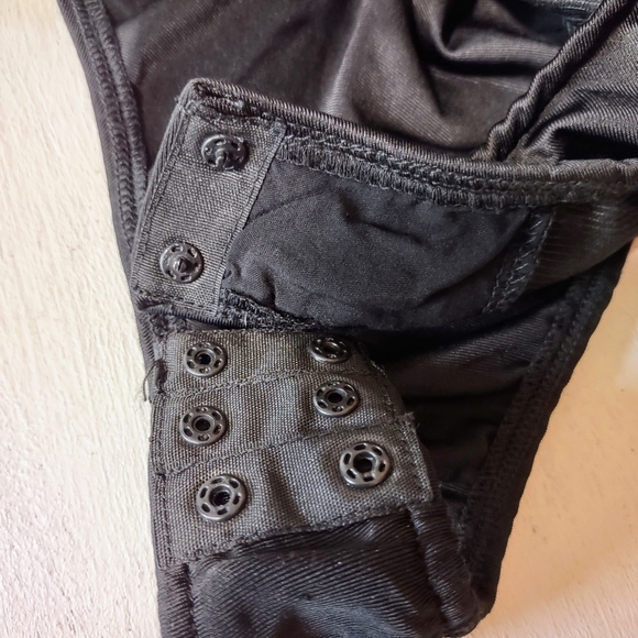 Lydia USA black corset bodysuit with gold bead embelishments. - Picture 6 of 8